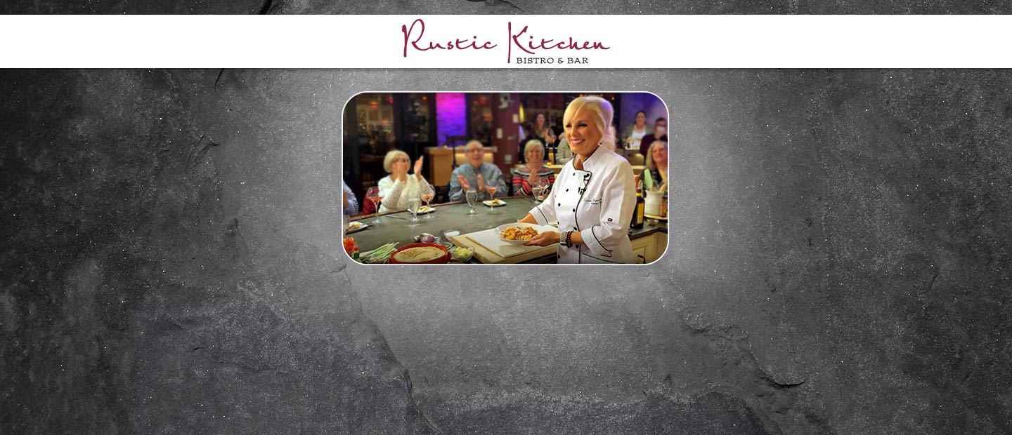 Rustic kitchen cooking show image