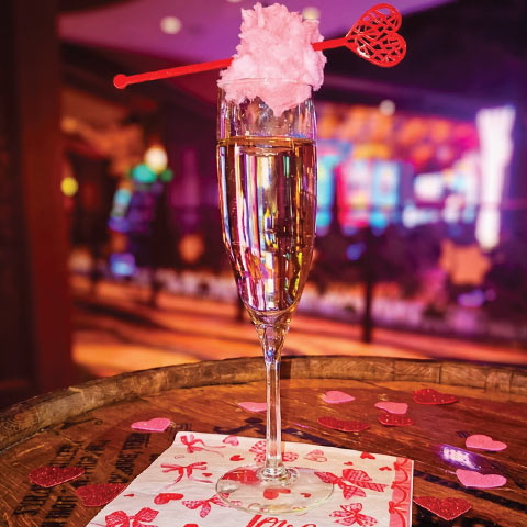 Cotton candy champagne