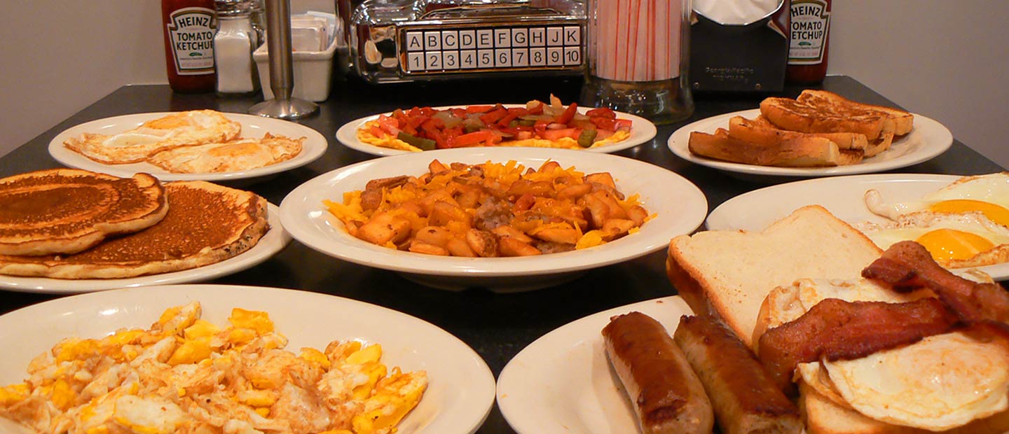 Johnny Rockets breakfast plates