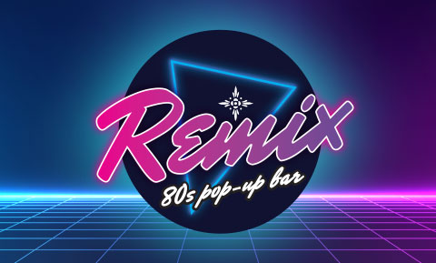 80's remix bar logo