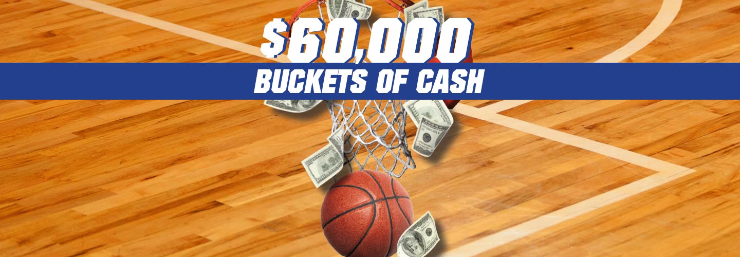 $60,000 Buckets of Cash