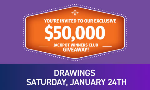 $50,000 Jackpot Winners Club Giveaway Drawings
