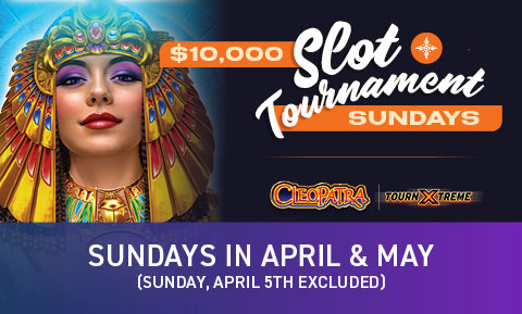 Cleopatra TournXtreme $10,000 Slot Tournament Sundays