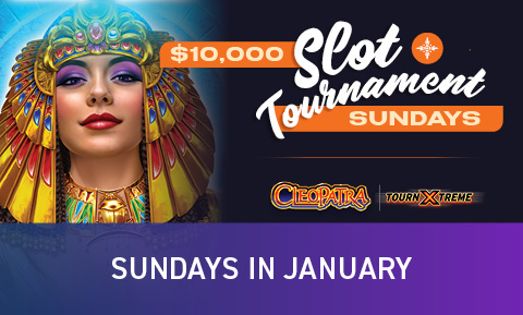 Cleopatra TournXtreme $10,000 Slot Tournament Sundays