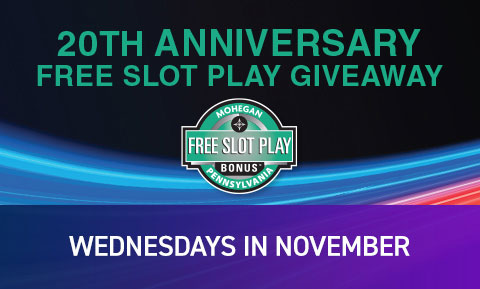 20th Anniversary Free Slot Play Giveaway