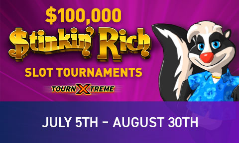 $100,000 Stinkin' Rich Slot Tournaments
